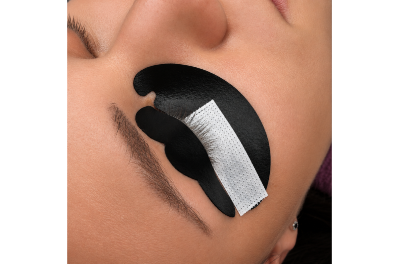 Biogel UV patches for the upper and lower eyelids for eyelash extensions using the UV system, 10 sets of PLATINUM