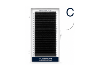 Вії для нарощування чорні Platinum 24 лінії мікс C 0.10 6-13mm