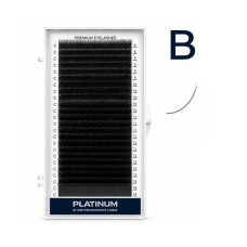 Вії для нарощування чорні Platinum 24 лінії мікс B 0.07 8-14mm