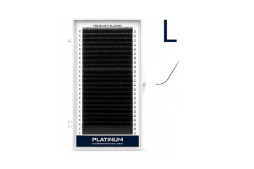 Вії для нарощування чорні Platinum 24 лінії мікс L 0.10 6-13mm