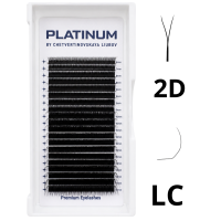 Готові пучки для нарощування 2D Чорні YY-Double Вигин  LC 0.07 6–13 мм PLATINUM