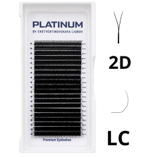 Готові пучки для нарощування 2D Чорні YY-Double Вигин  LC 0.07 6–13 мм PLATINUM