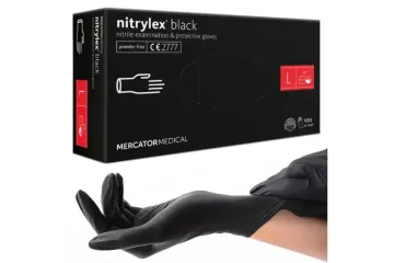Рукавички нітрилові неопудрені NITRYLEX BLACK L