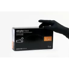 Рукавички нітрилові неопудрені NITRYLEX BLACK XS