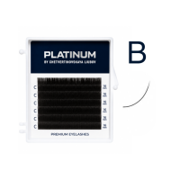Вії для нарощування чорні Platinum 6 ліній В 0.10 5mm