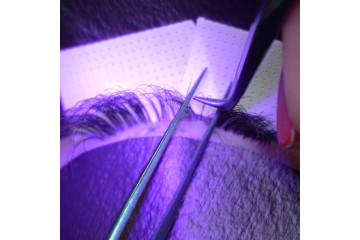 Biogel UV patches for the upper and lower eyelids for eyelash extensions using the UV system, 10 sets of PLATINUM