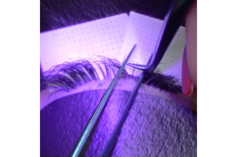 Biogel UV patches for the upper and lower eyelids for eyelash extensions using the UV system, 10 sets of PLATINUM
