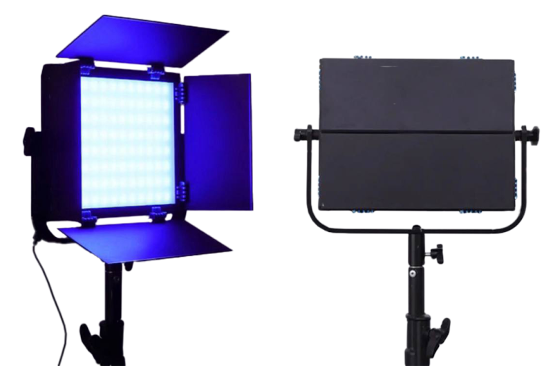 LED відеосвітло для фото та відеозйомки зі штативом