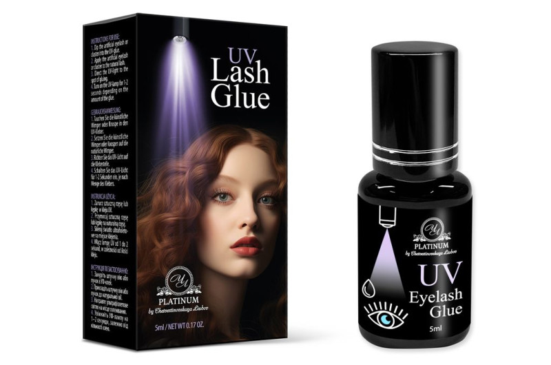 Клей UV PLATINUM для нарощування вій сірий