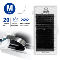 Вії для нарощування чорні Platinum 20 ліній мікс M 0.10 7-12mm