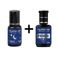 Набір PLATINUM: Клей для нарощування вій Dream 5 мл + Primer-Bonder 15 мл