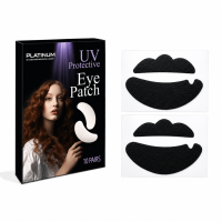 Biogel UV patches for the upper and lower eyelids for eyelash extensions using the UV system, 10 sets of PLATINUM