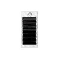 Вії для нарощування Темно коричневі PLATINUM 20 ліній мікс M+ 0.07 7-12mm