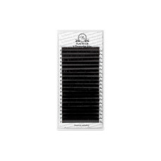 Вії для нарощування Темно коричневі PLATINUM 20 ліній мікс M+ 0.07 7-12mm