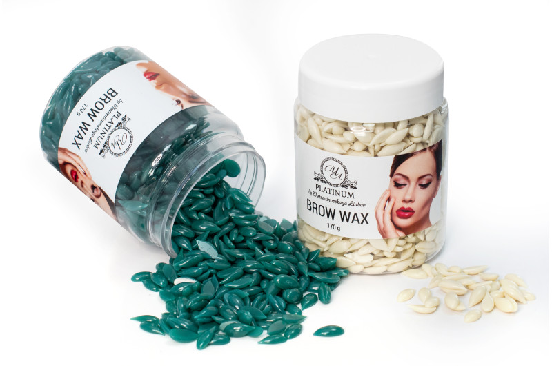 Віск для брів у гранулах Brow wax 170 гр Білий шоколад