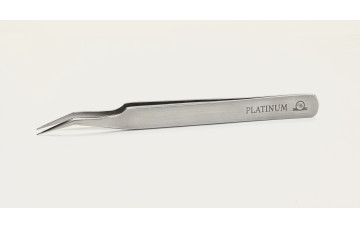 Пінцет для вій PLATINUM Сірий прямий №41