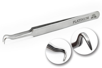 Пінцет для вій PLATINUM HOOK № 4