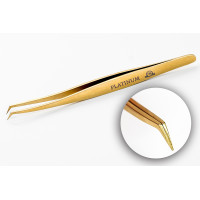 Eyelash Tweezer PLATINUM VT Plasma Gold №25 gold