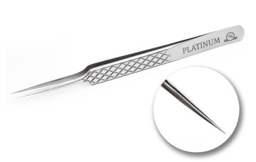 Пінцет прямий PLATINUM Diamond сірий №46