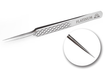 Пінцет прямий PLATINUM Diamond сірий №46