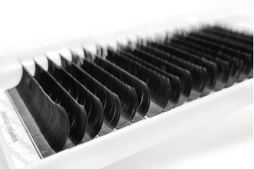 Вії для нарощування чорні Platinum 20 ліній мікс M 0.10 7-12mm