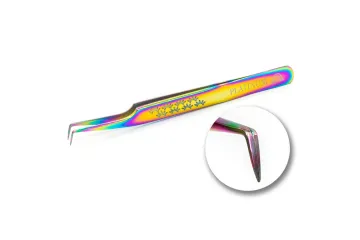 Пінцет для вій PLATINUM Multicolor lash ET 15 №3