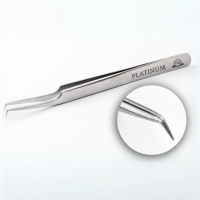 Пінцет для вій PLATINUM ET 15 mini №5 сірий