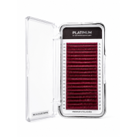 1 тон вії Burgundy PLATINUM 24 лінії CC 0.07 6–14 мм NEW