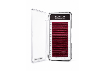 1 тон вії Burgundy PLATINUM 24 лінії C 0.07 6–14 мм NEW