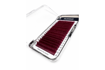 1 тон вії Burgundy PLATINUM 24 лінії C 0.07 6–14 мм NEW