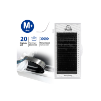 Вії для нарощування чорні Platinum 20 ліній мікс M+ 0.10 7-12 mm